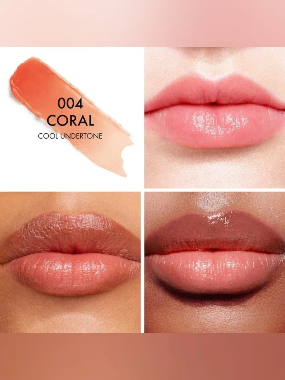 Dior Lip Glow Color Reviver Balm Duo | Shades 004 Coral & 015 Cherry